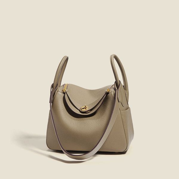 

luxury hemrres tote bag 2023 new layer togo cowhide high capacity lindys genuine leather pillow women's one shoulder handbag kuh5