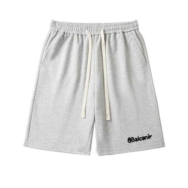 

men's summer letter-printed cotton elastic lace-up shorts, cotton fabric comfortable can not afford the ball, casual loose version of s, White;black