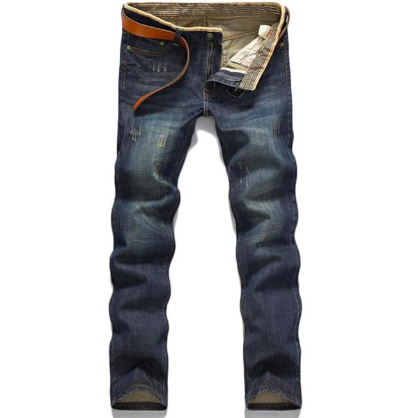 

classic stright cotton fashion comfortable washed mensjeans206s, Blue