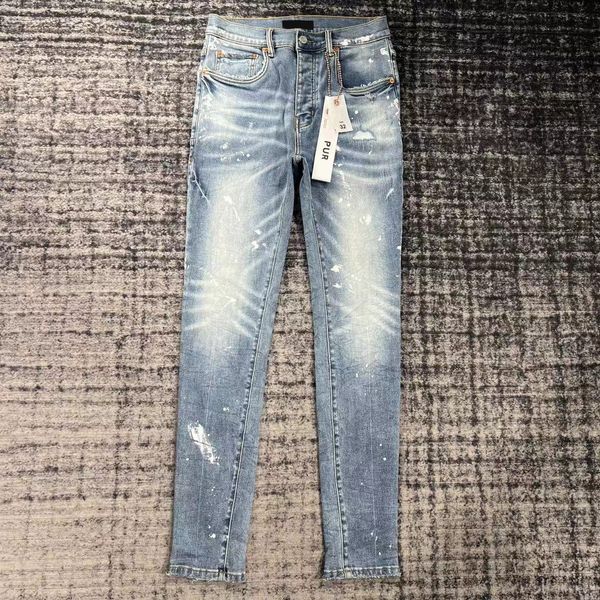 Ksubi Designer Jeans Lila Hose Jean Herren Rise Elastic Clothing Tight Skinny Fashion 13