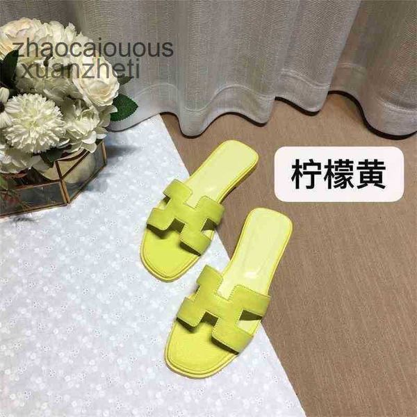 

organ her slippers designer oran slipper shoes 2023 summer designer sandal bear wear leater flat beac yswt