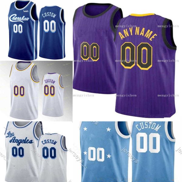 

basketball jerseys 75th custom mens womens los angeles''lakers''15 austin reaves lebron 23 james 5 talen horton-tucker 1, Black;red
