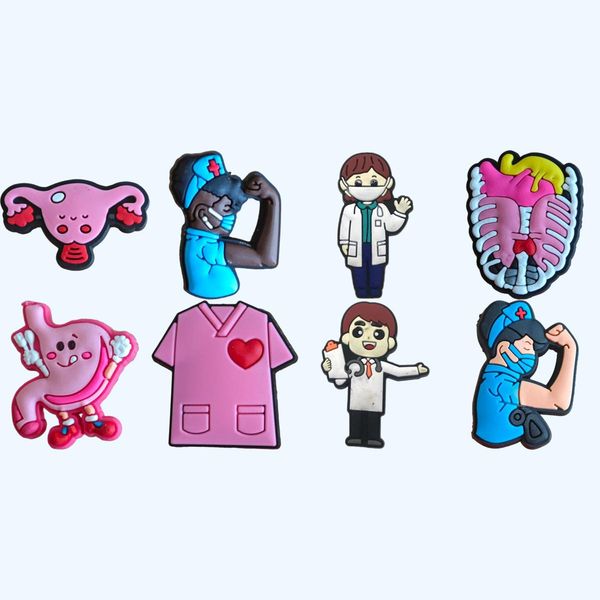 

shoe parts accessories charms for clog decoration funny pink diy shoes pins kids boys girls teens men women and adts christm, White;pink