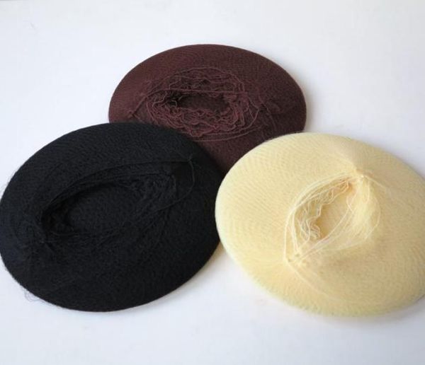 

50 pcslot elastic nylon hairnets black brown and blonde color invisible hair nets 6937817