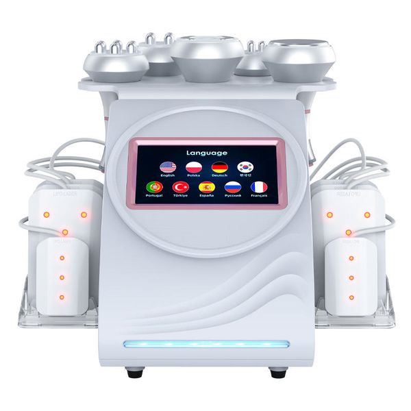 

ultrasound 80k cavitation rf skin tightening vacuum fat burn lipo ems weight loss device beauty machine for full body