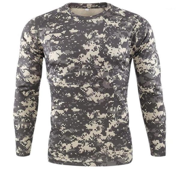 

new outdoor quick dry t shirt men tactical camouflage long sleeve round neck sports army tshirt camo funny 3d tshirt13362788, White;black