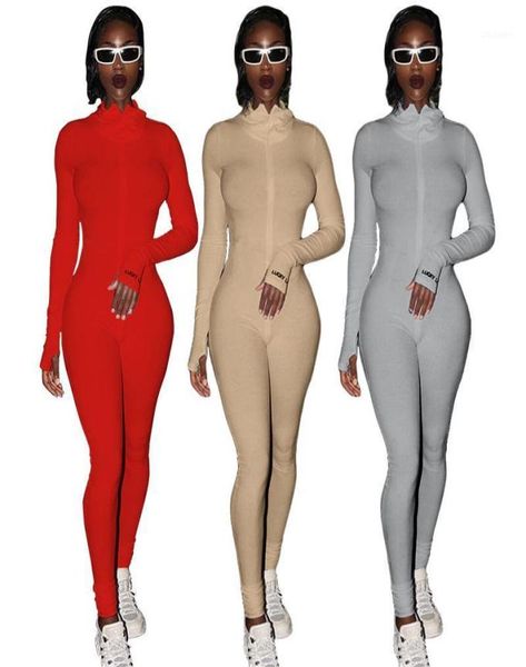

streetwear white knitted bodycon lucky label jumpsuit women overall 2020 long sleeve skinny rompers womens jumpsuit female19880366, Black;white