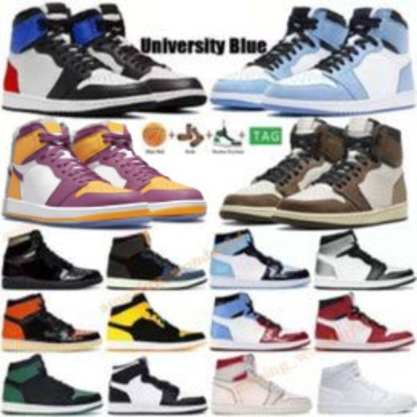 

2023 mens og basketball shoes bordeaux university blue dark mocha bred shadow unc twist seafoam men women sneakers trainers