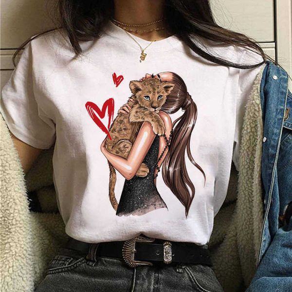 

new t-shirt fashion women's t-shirt short sleeve women's casual summer round neck girls harajuku cute, White