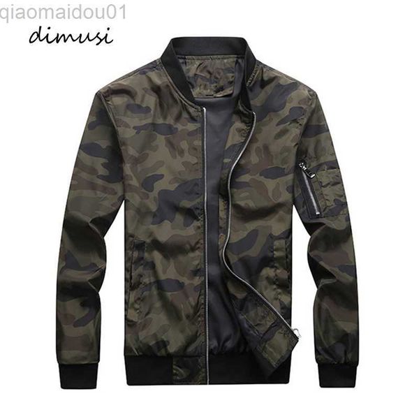 

men's jackets dimusi spring autumn men's camouflage jackets male coats camo bomber jacket man outwear windbreaker baseball coats c, Black;brown