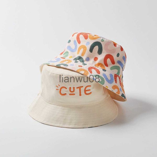 

caps hats deer jonmi spring summer korean style children bucket hats letters embroidery outdoors vacation baby kids sunshade fisherman hat x, Yellow