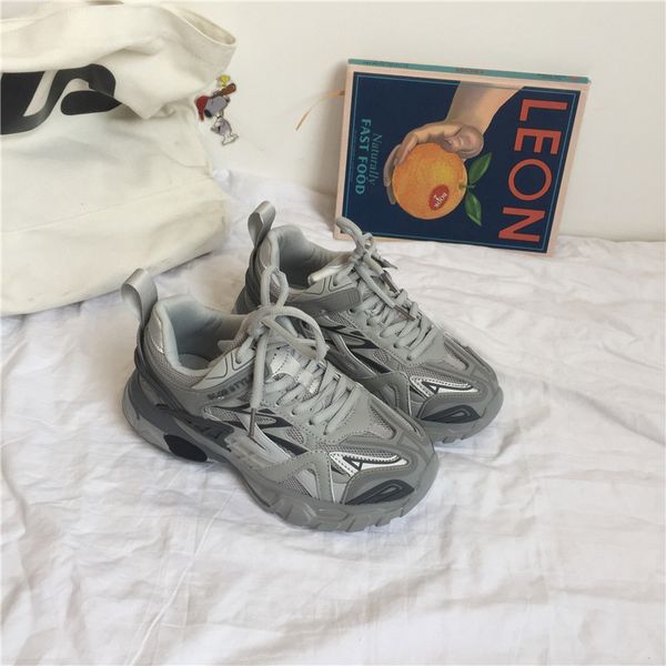 

lady white colorblock lace-up front skate shoes high-sneakers lightweight work sneakers for indoor outdoor, Black