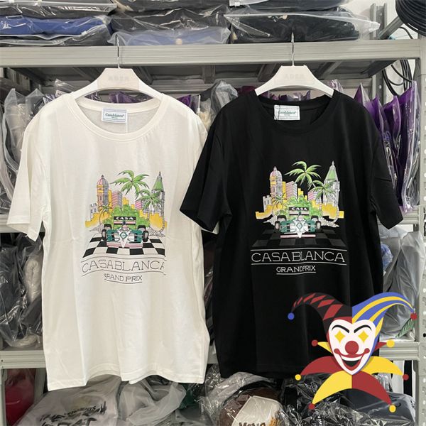 

mens tshirts racing casablanca tshirt quality large 230720, White;black