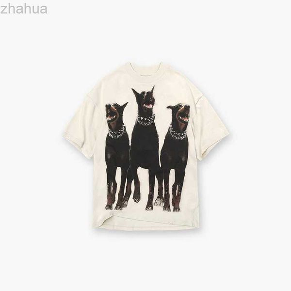 

22ss men's t shirt high street tee spring summer fashion oversized skateboard men women tshirt, White;black