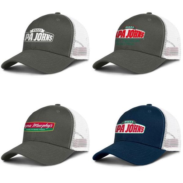 

papa john's pizza mens and womens adjustable trucker meshcap custom vintage team trendy baseballhats murphy papa-johns-logo l198x, Blue;gray