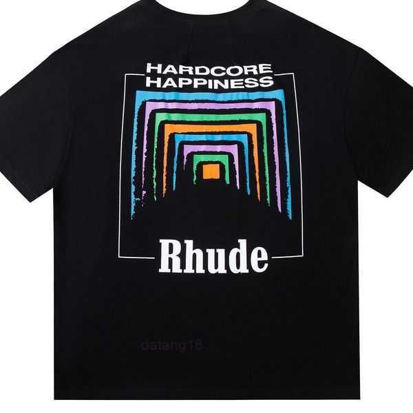 

rhude brand printed tshirt men women rhude shorts round neck t-shirts spring summer high street style quality tees rhude xxl luxury tshirt 6, White;black