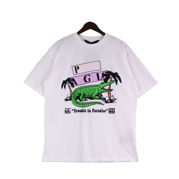 

palm angel pa summer loose t-shirt little bear print fashion casual shirt luxury clothing street shirt men's and women's couple co, White;black