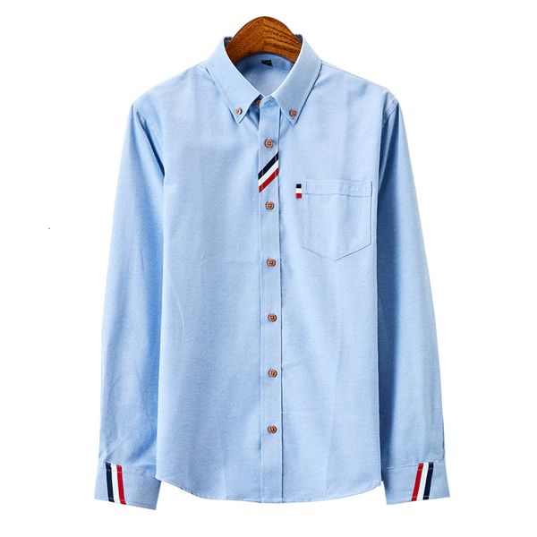 

men's casual shirts men's clothing casual solid oxford dress white shirt single patch pocket long sleeve regularfit buttondown thi, White;black