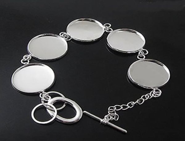 

beadsnice bracelet components brass bracelet findings blank bracelets with 25mm round cameo base for your handmade design id 121489065988, Slivery;crystal