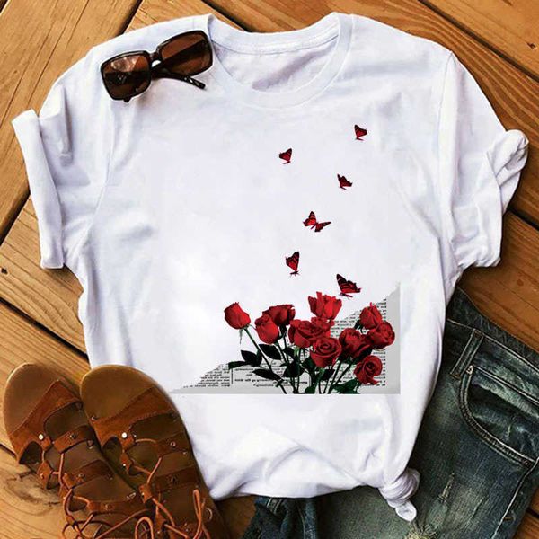 

shirt flowers butterflies woman_ butterfly print, White