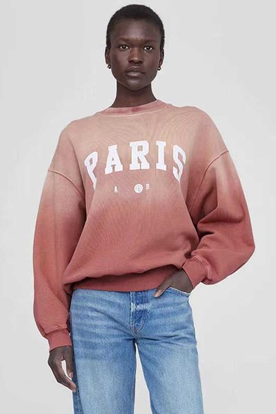 

23ss ab hoodie womens fashion classic cotton sweatshirt new letter print bing hooded pullover washed loose bing hoodies 7 ciqi, Black