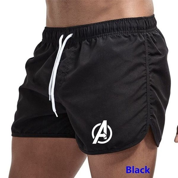 

men's shorts summer beach shorts mens swimwear bermuda swimming trunks seaside swim board running shorts surfing sports pants for men 2, White;black