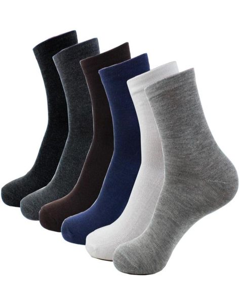 

whole good elasticity new autumn winter warm socks casual style black gray white 6 colors fitted classical sock for men 3815338