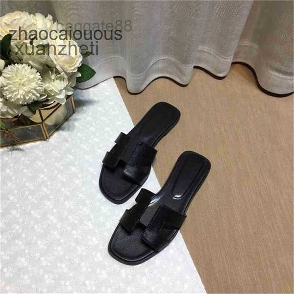 

brand oran her sandals slipper slippers beacsliders classic luxury designer flat shoes heel summer fashion flops leather slides black white