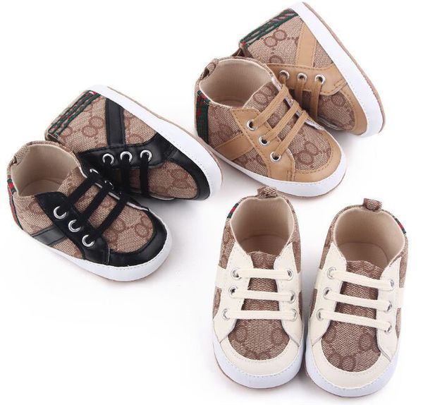 

Baby Boys Girls walker Shoes Kids Anti-Slip Sneakers Moccasins 0-18M Bebe Soft Soled Crib Footwear Newborn Infant Toddler First Walkers, White