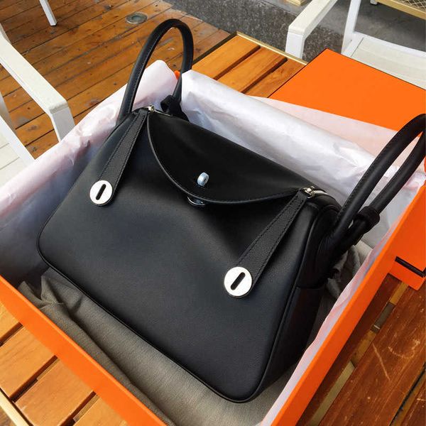 

original luxury hemrres tote bag swift cowhide lindys bag on the layer 26cm doctor high fashion women's handbag shoulder nf67