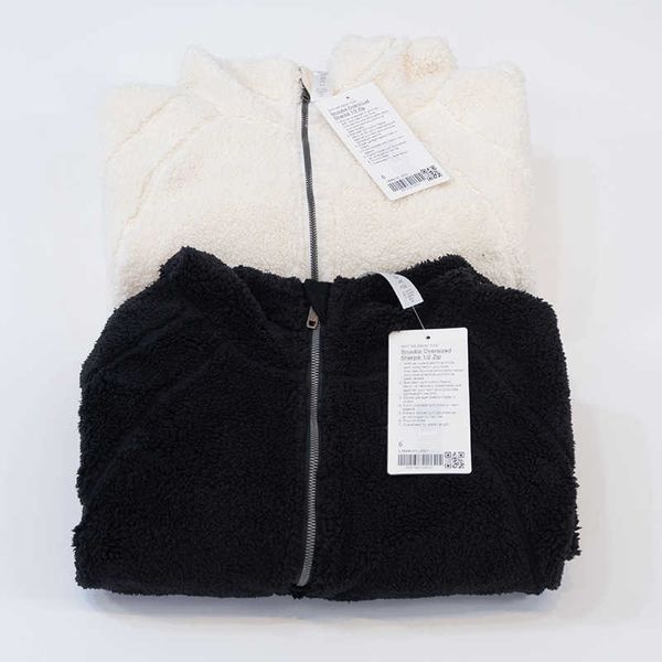 

reversib women's jacket fashion oversized parkas hooded thick outerwear new cashmere thickening long sleeve new casual wool lll-uuu