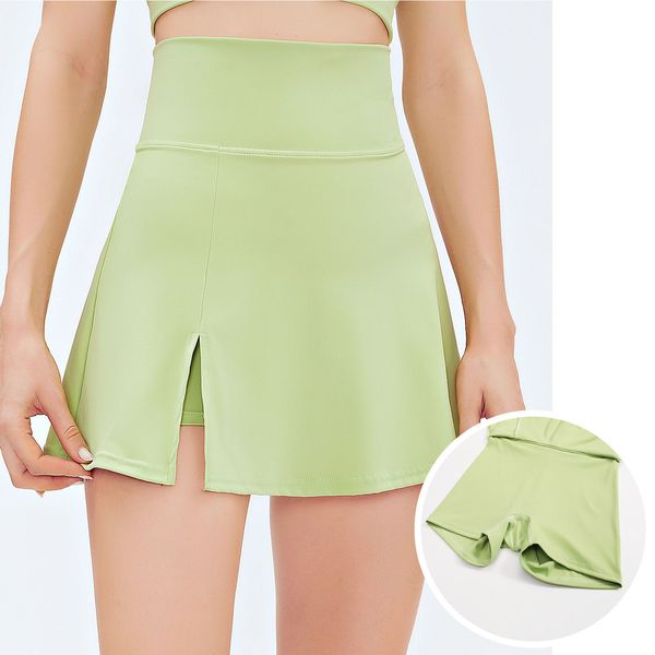 

skirts sports skirts with linings and shorts workout running skirt tennis dance fitness dress women clothes exercise active wear 230720, Black