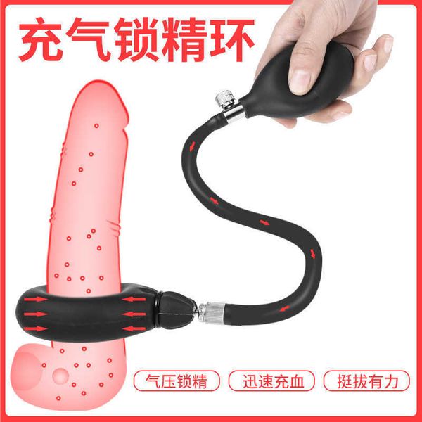 

male equipment inflation lock ring for the delayed exercise device comfort sm egg restraint