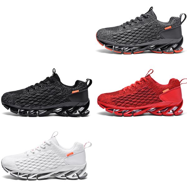 

2023 desgin flying woven blade athleisure shoes men women fish scale black grey white red outdoor for all terrains leisure color 4