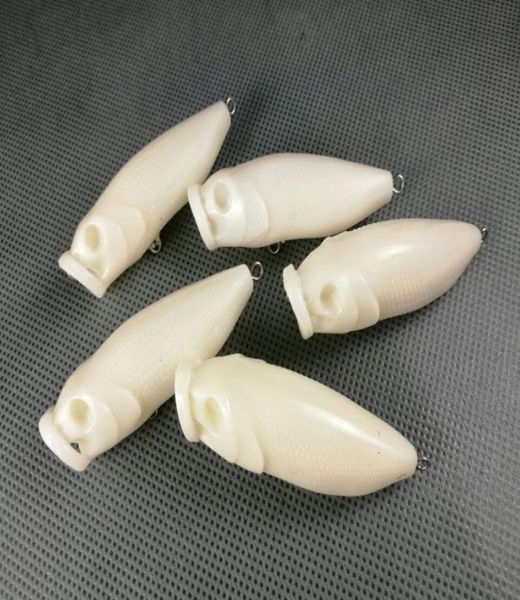 

lot 20 unpainted fishing lures jointed popper crankbait bodies 72g3670769