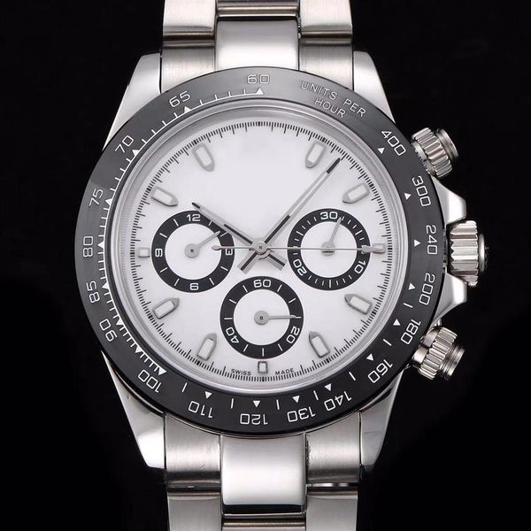 

mens watches series 116500ln-78590 40mm white dial stainless steel strap automatic mechanical mens watch shiping275f, Slivery;brown