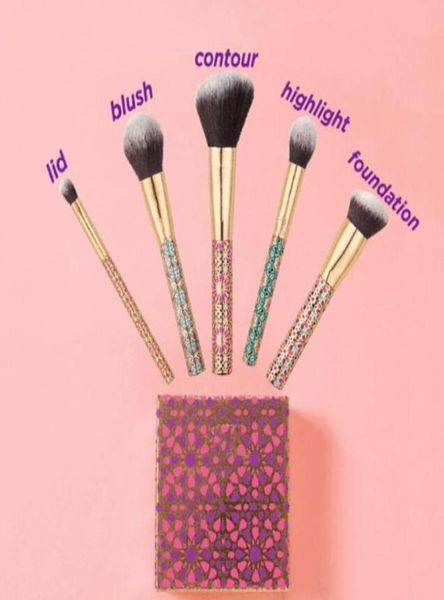 

test holiday limited makeup tools set artful accessories brush set 5pcs sets fast multifunction tools kit1848677