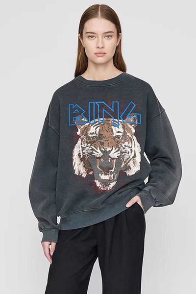 

23ss ab hoodie womens fashion classic cotton sweatshirt new letter print bing hooded pullover washed loose bing hoodies 18 dbxo, Black