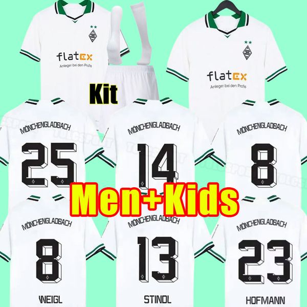 

23 24 borussia monchengladbach soccer jerseys 2023 2024 gladbach thuram elvedi plea stindl bensebaini neuhaus ginter hofmann embolo foootbal, Black;yellow