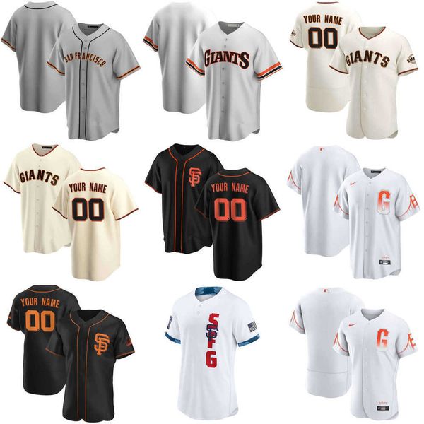 

2023 baseball jerseys custom jersey san francisco''giants''mens women youth 28 buster posey 35 brandon crawford 9 belt 2, Blue;black