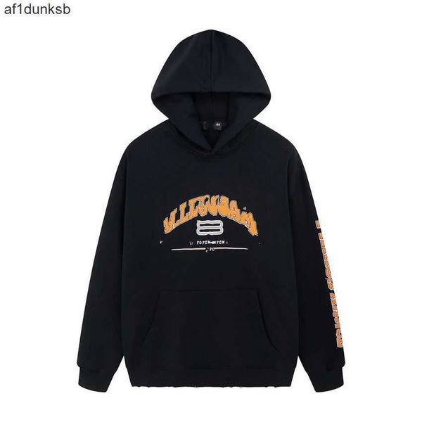 

sweatshirts ity balencaigaly wrinkle balencigaly fashion tqya new winter ity resistant embroidered designer letters casual long sle men&#039, Black