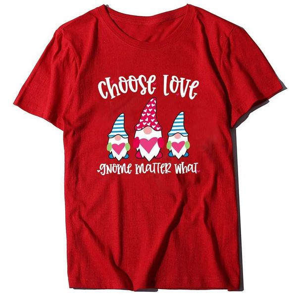 

spring/summer loose three love dwarf letters love blue stripe hat round neck short sleeve t-shirt, White