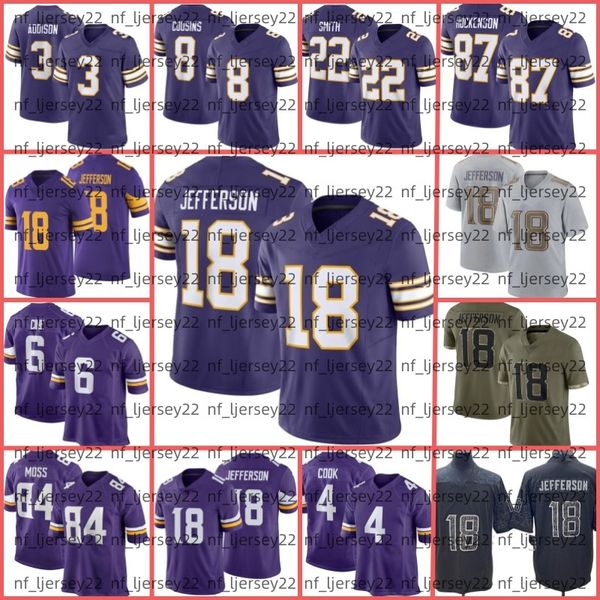 

justin jefferson football jersey 4 dalvin cook lewis cine kirk cousins danielle hunter kellen mond za'darius harrison smith addison, Black;red