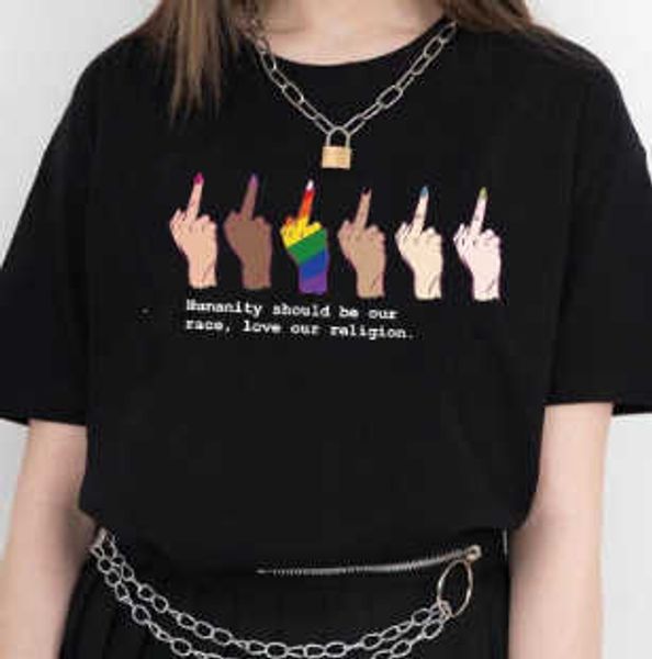 

style casual pattern t-shirt men's and women's printed short sleeve, White