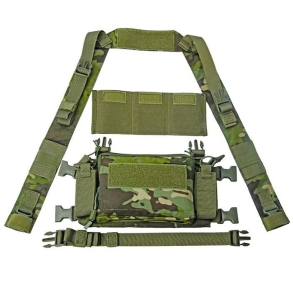 

d3 tactical chest rig vest crm h harness m4 556 magazine insert flatback integratable hunting accessories 500d nylon 2012148301071, Black;white
