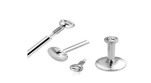 

labret rings body jewelry l01 60pcs mix 3 size6810mm labret stud internally threaded lip ring 316l stainless steel body jewelry9464480, Black
