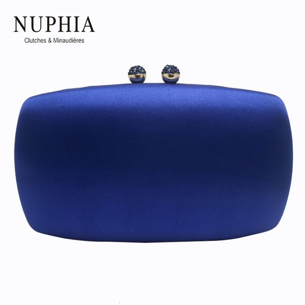 

evening bags nuphia silk satin hard box clutches for women party prom matching shoes or dress 230720