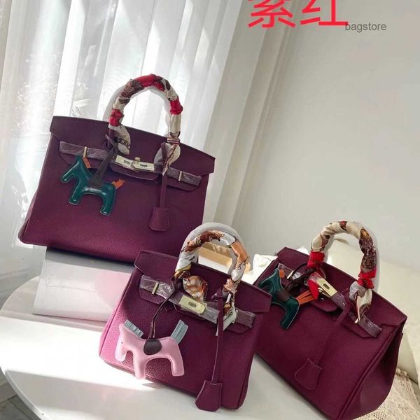 

birkins designer bag black classic bags birkinn 2023 luxury tote orange same style luxury girl popular large capacity light handbag totes os