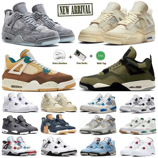 

four iv basketball shoes for men women medium olive cacao wow sail pn dust white canvas violet ore suede cool grey starfish black cat mens t