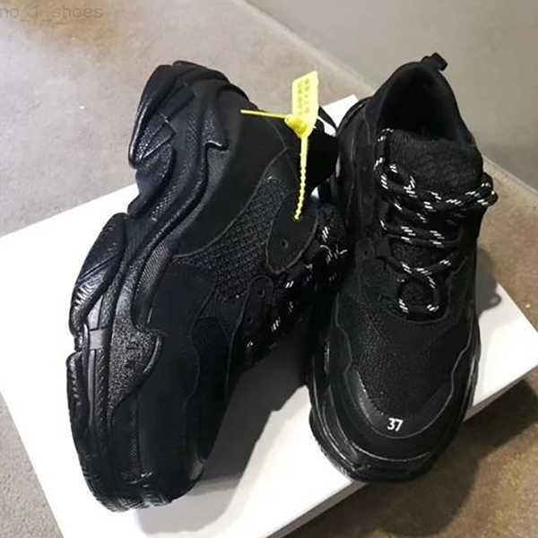 

triple s shoes black 17fw sneakers for men grandpa trainer vintage dad shoes men's women green ceahp sports shoe size 36-45 no7 no8